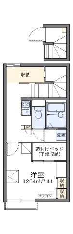 レオパレスコスモエステートＡの間取り|代表的な間取のため実際の間取とは異なる場合があります