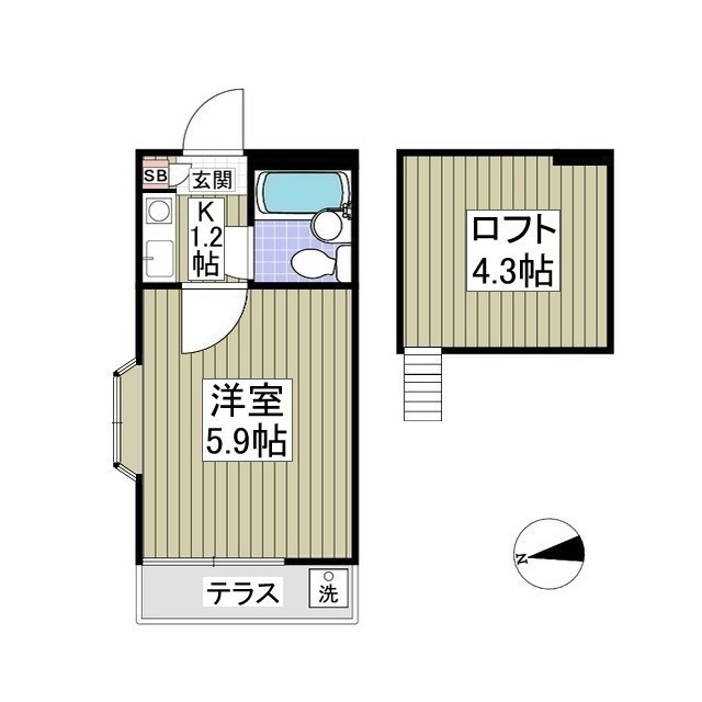 ジュネパレス市川第03の間取り