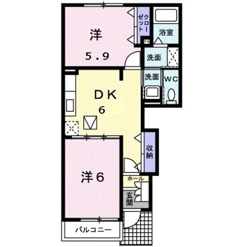 ネオ・ブローテＡの間取り