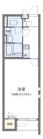 クレイノ西三次Ⅱの間取り|代表的な間取のため実際の間取とは異なる場合があります