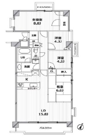 T’s garden柏の間取り