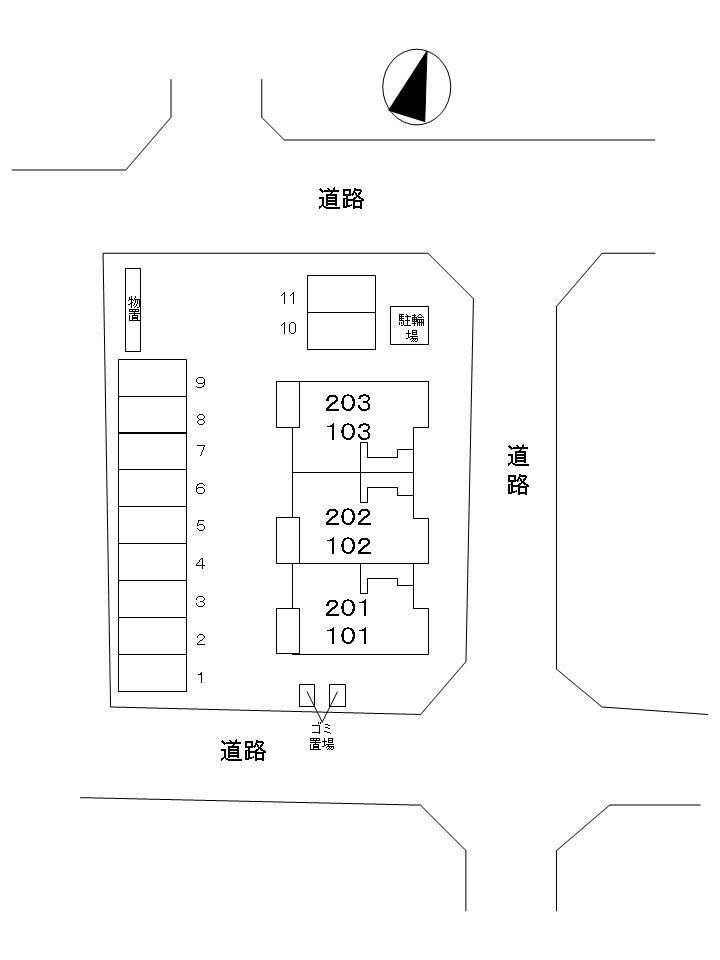 メゾン・ド・ソレイユの区画図