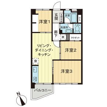 東陽町住宅の間取り