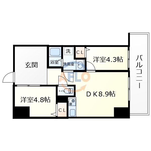 ハイラインVの間取り|ハイラインV　間取り