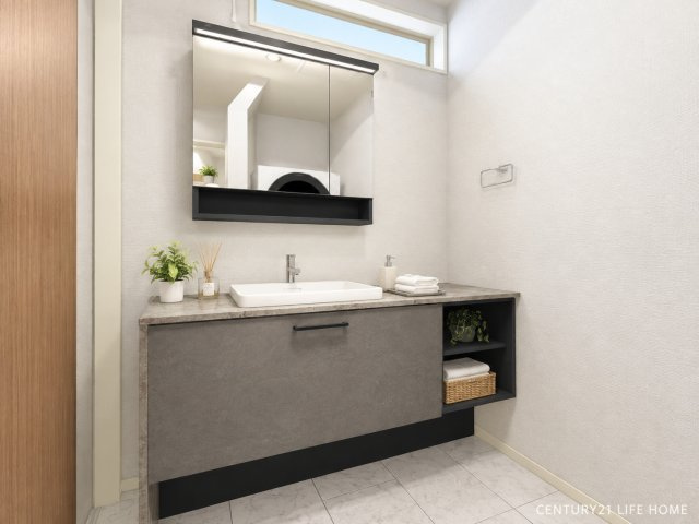 【独立洗面台】 | 戸建 川崎市多摩区登戸 | 独立洗面台あり、毎朝おしゃれに忙しい女性の方におすすめです