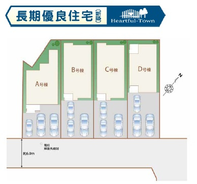 ＋＋宜野湾市上原1丁目-C号棟（全4棟）の区画図|駐車スペース