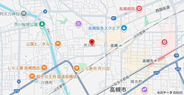 ハイツコンフォールの地図