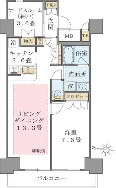 Ｂｒｉｌｌｉａ　ｉｓｔ　東雲キャナルコートの間取り