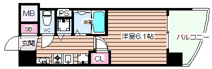 【間取り】 | プレサンス天満ステーションフロント