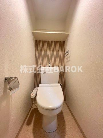 福岡市中央区高砂２丁目の賃貸マンションのトイレ