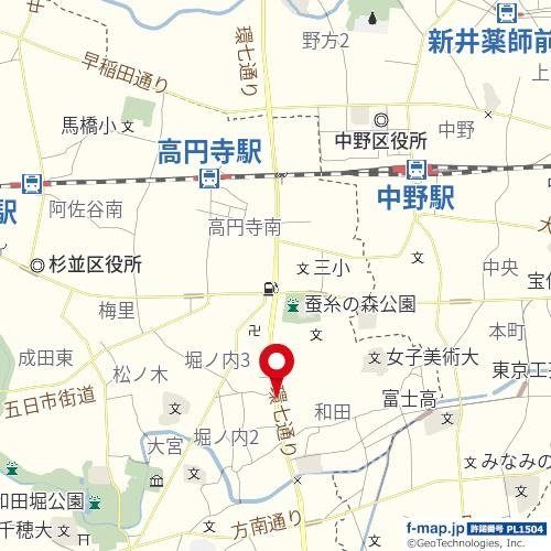 シンシア東高円寺の地図