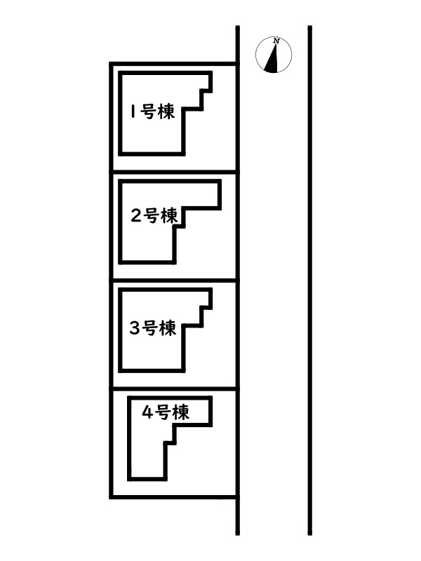 姫路市勝原区宮田/新築戸建の区画図