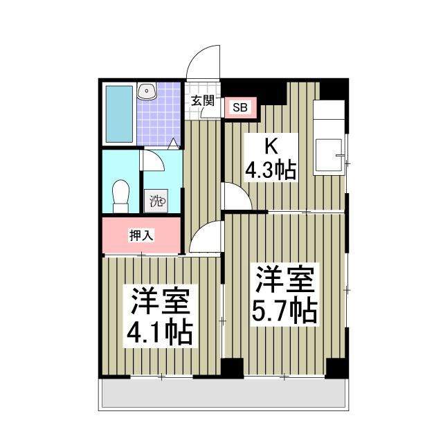 サンモール相模の間取り