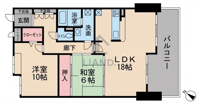 ベルメゾン赤坂フォレスト　草ヶ江小学校区の間取り|ベルメゾン赤坂フォレスト