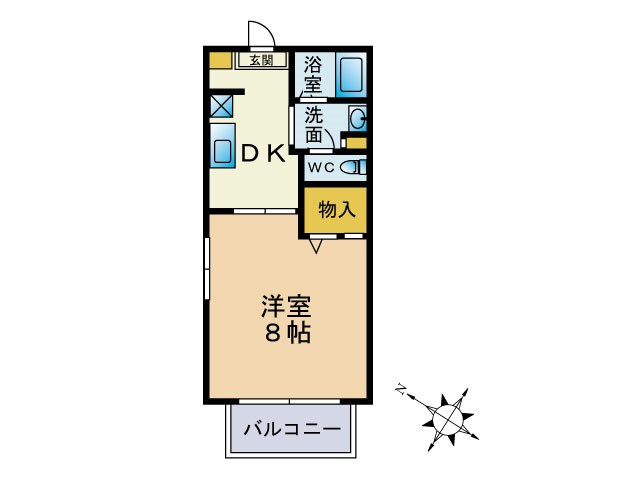 メルベーユ空港前の間取り