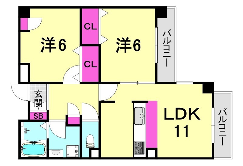 ヒルズ三番町の間取り