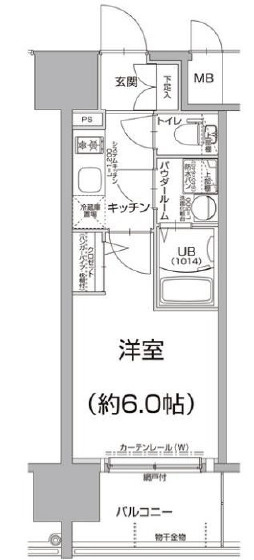 エスリード難波ザ・ゲートの間取り