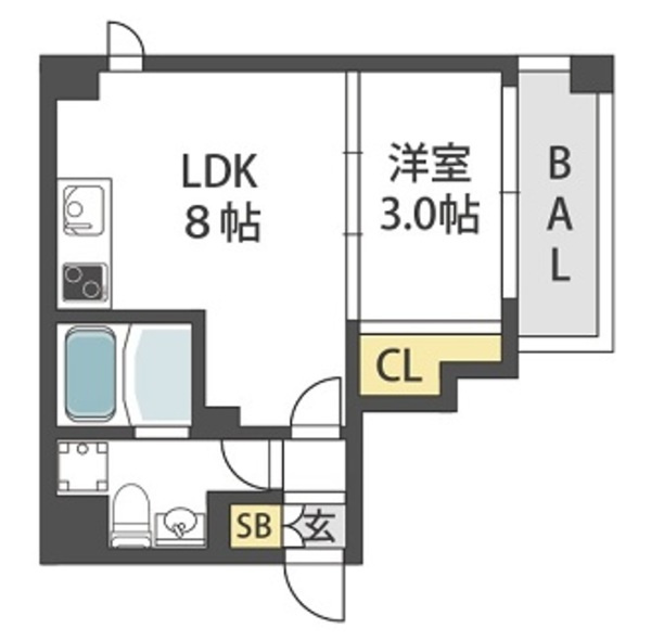 JESUS　SQUARE　nippombashiの間取り