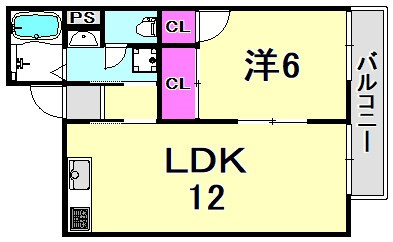 シャレオ上大市の間取り