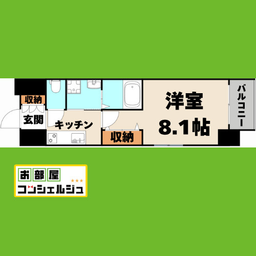 エステムコート名古屋今池アーバンゲートの間取り