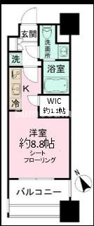 パークアクシス福岡県庁前の間取り