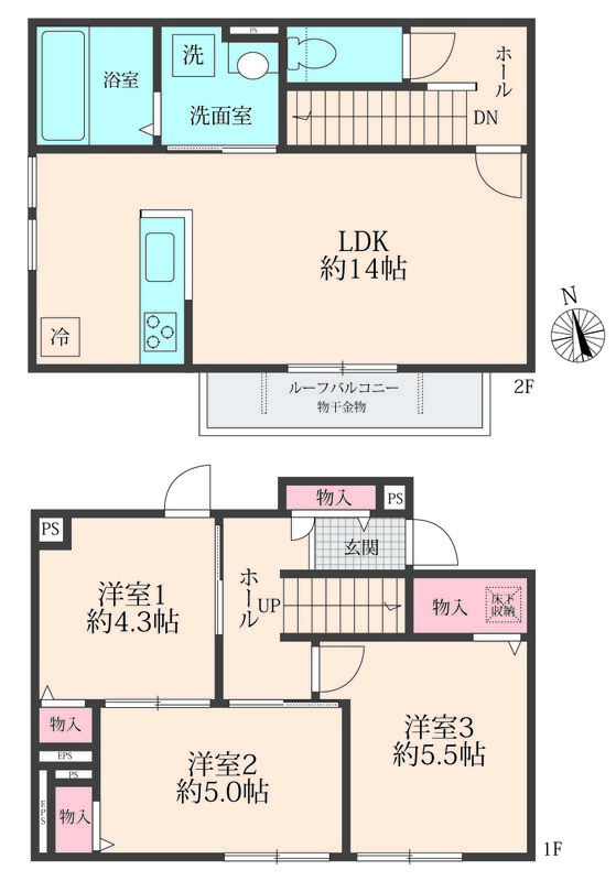 BLOOM COURTの間取り