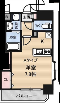CASA MT 恵美須駅前の間取り