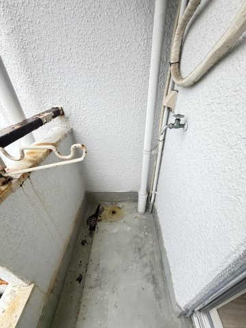 岩北ハイツのバルコニー