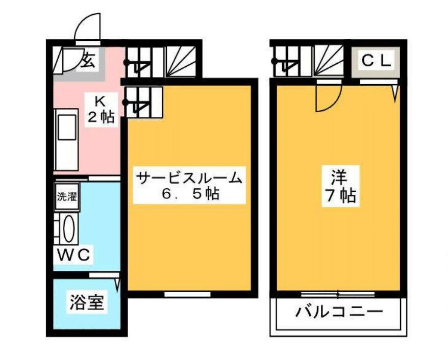 ハピネス美野島の間取り
