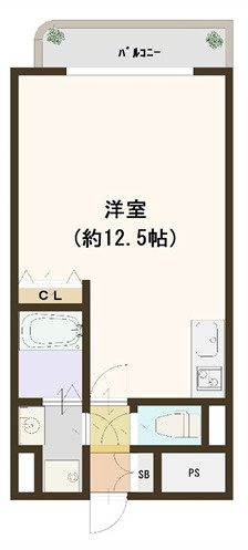 エスタブレ南森町の間取り