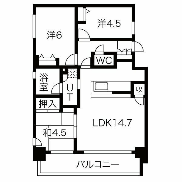 GROOVE神戸レジデンスの間取り