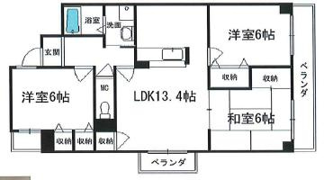 ファミリアル門戸の間取り