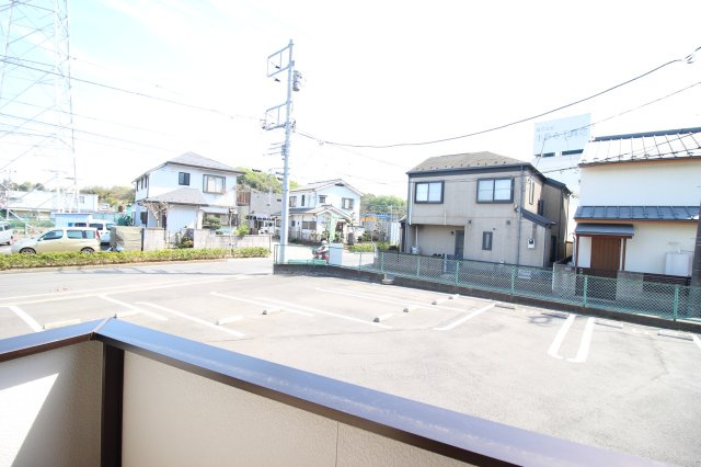 横浜市港北区師岡町のアパートの展望