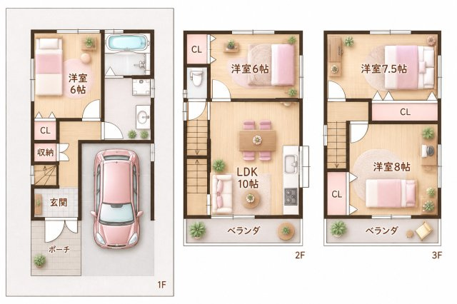 松屋町　中古一戸建ての間取り|間取り図はいかがですか？ご希望を叶える間取りですか？リビングの広さは？水回りの位置は？カウンターキッチン？など色々な情報が集約されています。弊社ではリフォームなどのご相談も承っております。