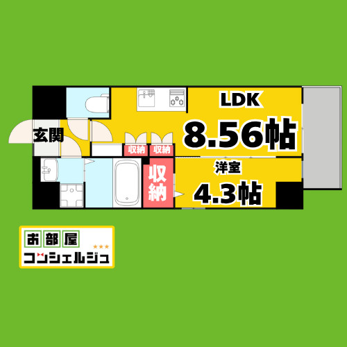 クレストタワー栄の間取り