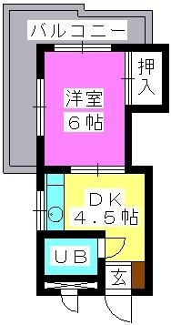 福岡市南区三宅１丁目の賃貸マンションの間取り|間取り図