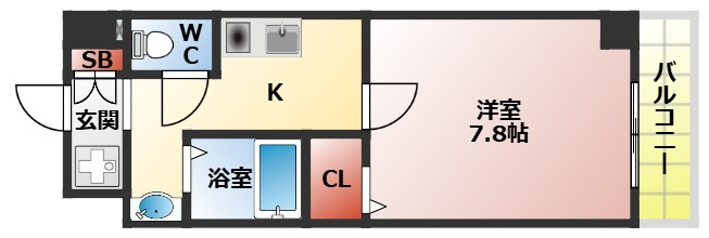 Ｍ’プラザ 香里五番館の間取り|Ｅタイプ