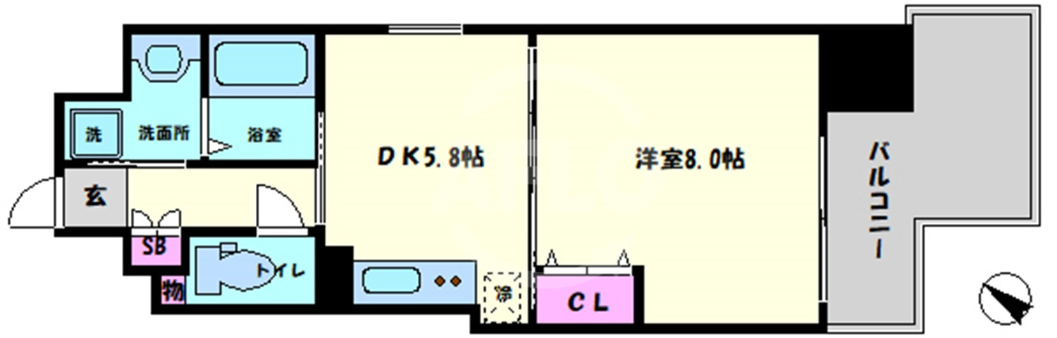 Ｏ・Ｇ・Ｓ　ＦＵＫＵＳＨＩＭＡの間取り|O.G.S　FUKUSHIMA　間取り