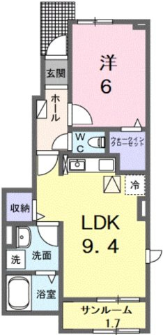 ベルカルム2の間取り