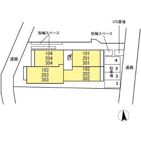 Le Lien Osedoの区画図