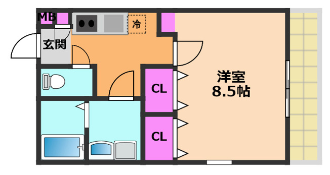 【間取り】 | KTIレジデンス摂津富田
