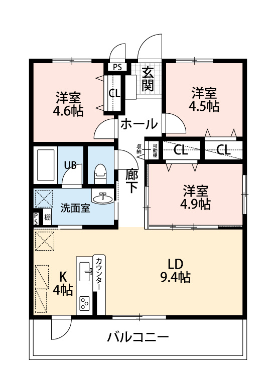 ペンシエロの間取り