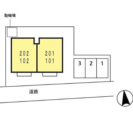 ユヒシア城北の区画図