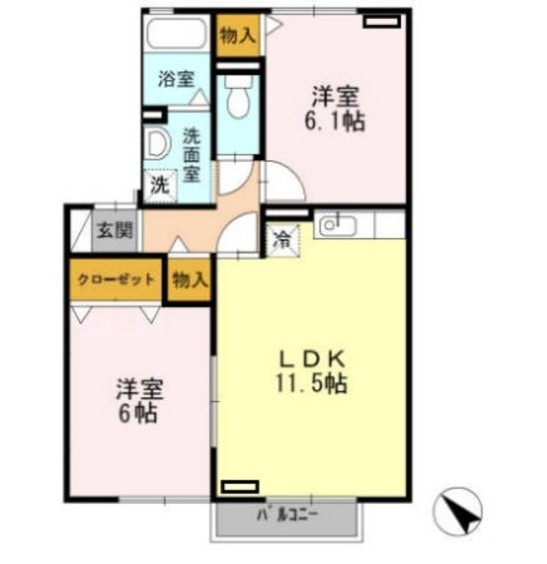 CAPE　HILLS　Ⅰの間取り