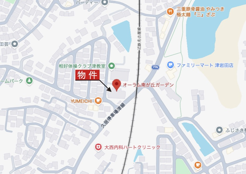 津市半田《オーラム南が丘ガーデン》の地図|詳細Map