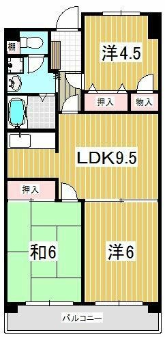 清水山第１パークハイツの間取り