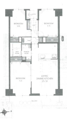 【間取り】 | ライオンズガーデン久喜壱番館