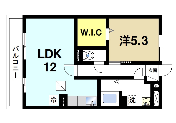 リビングタウン大和郡山の間取り|ゆったり一人暮らしをしたい方、二人暮らしの方にもオススメのお部屋です
