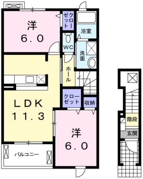 ノースエクセルの間取り