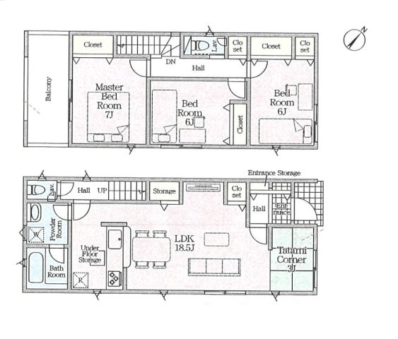 【間取り】 | 駿河区丸子新田第4　新築戸建　2号棟